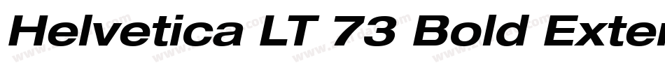 Helvetica LT 73 Bold Extended字体转换